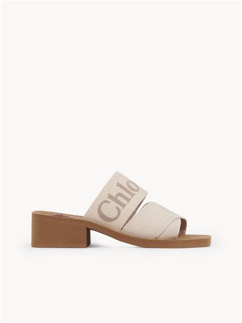 chloe woody muiltjes|Chloé: Beige Woody Mules .